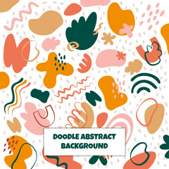 Doodle abstract background vector illustration