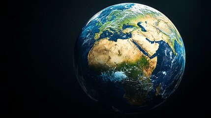 Fototapeta premium A Stunning View of Earth from Space: Our Blue Planet