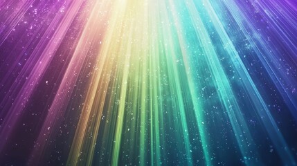 Abstract Light Rays with Glowing Particles Background