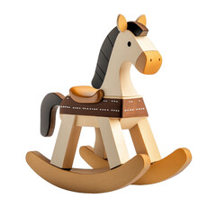 Wooden rocking horse toy