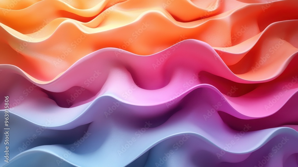 Aufkleber looping 3d vertical abstract colorful background
