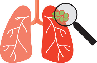 detecting pain in the lungs logo for medical and health service and consult