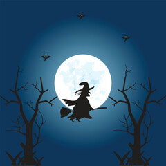 Happy Halloween. Background design for Halloween  poster or Fashionable Decoration  Halloween party.