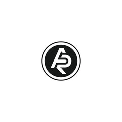 AR or RA awesome letter logo design. Abstract design with different colors illustration. Icon or monogram design.	