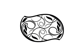 Elegant Floral Swirl Design. Vector Decorative Ornament