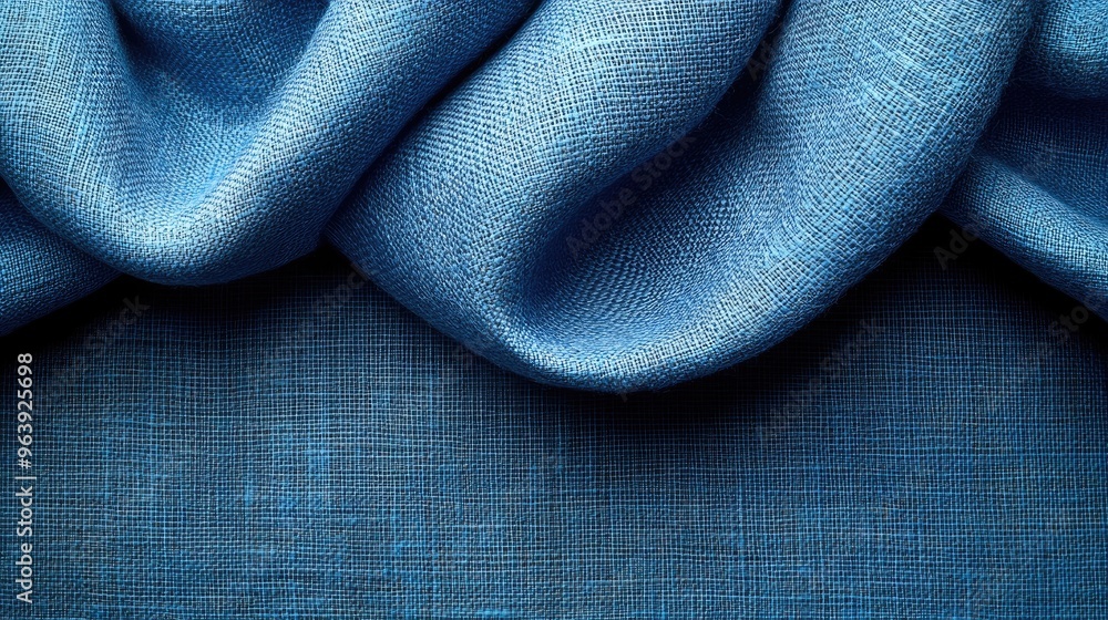 Aufkleber blue fabric with a grid pattern. perfect for backgrounds and abstract designs.