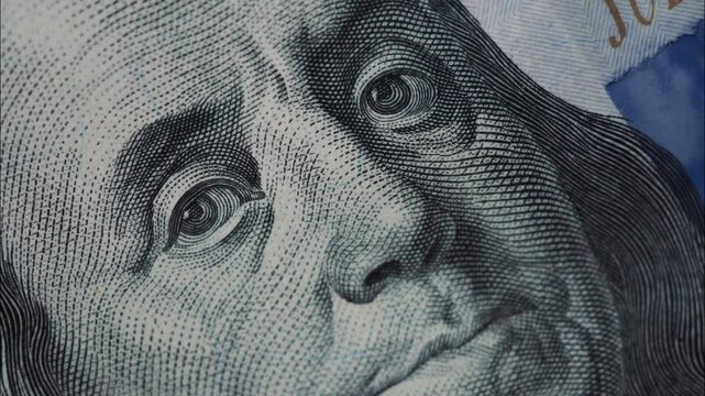 Dollars Cash. Background Bill Sign USA Fiat Money. Different Sides of Dollars Bill. Stop Motion of USD Bills. Finance Business Investment Success. Federal Reserve System. Inflation Financial Crisis.