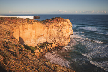 cliffs of Twelve Apostle at sunset
