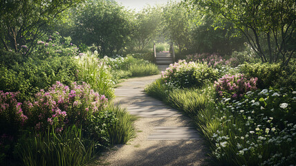 Obraz premium path in the garden