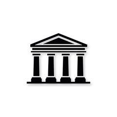 Minimalist Black and White Geometric Logo Design transparent Background