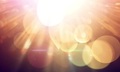 Golden Gleam: A Celestial Burst of Light, 4K Video Stock.