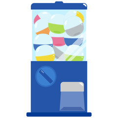 カプセルトイマシーンのイラスト