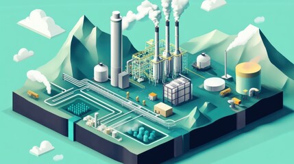 An infographic explaining how hydrogen and carbon capture technologies can work together to fight climate change