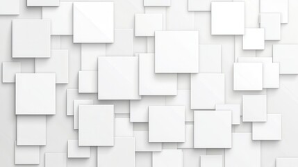 Abstract White Square Pattern Background