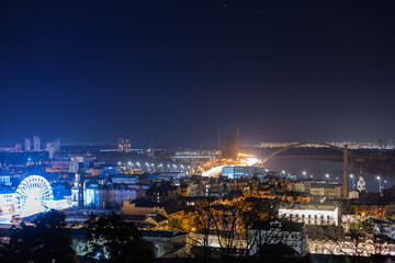 Night city. City landscape. Kyiv.