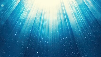 Fototapeta premium Abstract Blue Light Rays and Glitter Background