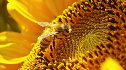 Bee on Sunflower