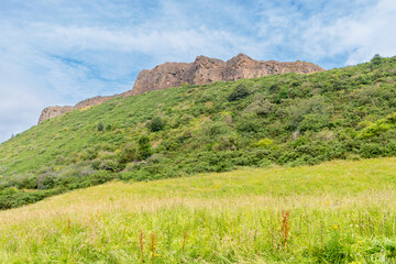 Arthur’s seat above Edinburgh skyline