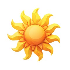 sun symbol isometric