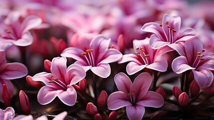 Fototapeta premium pink flowers HD 8K wallpaper Stock Photographic Image 