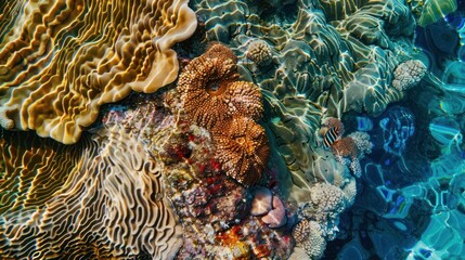 Underwater Coral Reef Ecosystem