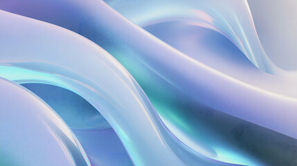 Fototapeta premium Vibrant abstract digital art in blue.