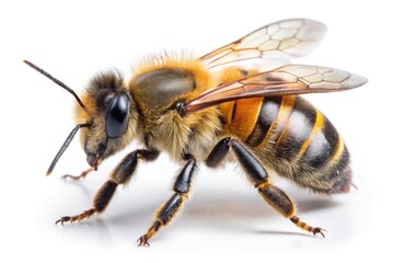 bee on white background