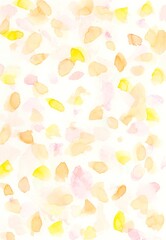 黄色い花びらの水彩滲みニュアンス背景