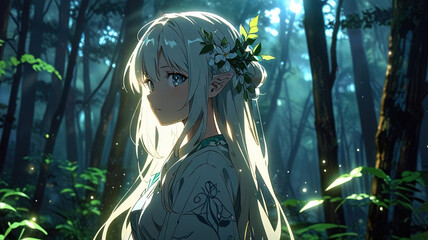 Mystical Forest Spirit. generative ai