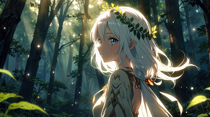 Mystical Forest Spirit. generative ai