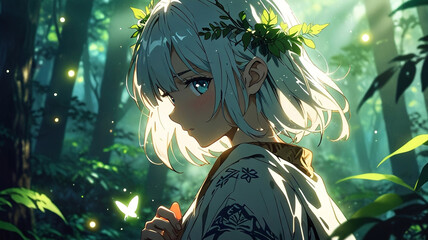 Mystical Forest Spirit. generative ai