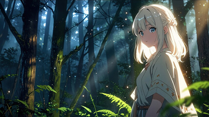 Mystical Forest Spirit. generative ai