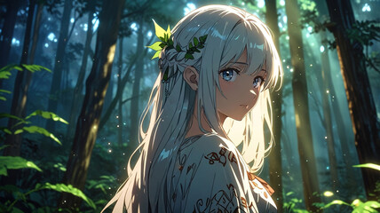 Mystical Forest Spirit. generative ai