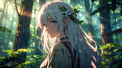 Mystical Forest Spirit. generative ai