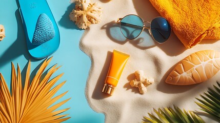 Summer Beach Essentials  Sun Protection  Sunglasses  and Relaxation