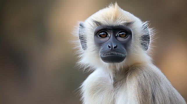 Indian langurs are thin, long-tailed monkeys.