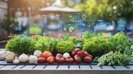 An innovative food justice program with interactive digital food distribution maps and holographic nutrition guides promoting food security style