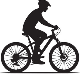 Cycle silhouette vector illustration isolated on a white background