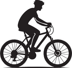 Cycle silhouette vector illustration isolated on a white background