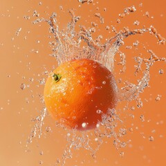 Design a high-resolution scene where strawberries, blueberries, blackberries, and raspberries spin mid-air, surrounded by dynamic water splashes, each droplet reflecting light and capturing the vibran