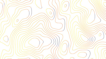  Topographic canyon map Golden line texture, Modern design White background with topographic wavy pattern, abstract golden lines on transparent background