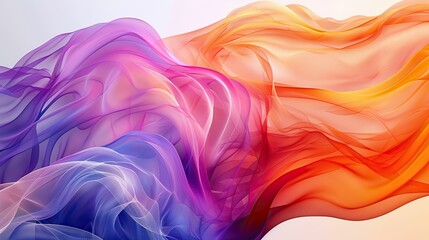 Colorful abstract smoke with vibrant swirls and artistic digital background pattern light.
