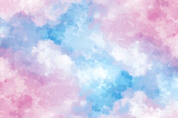 Soft Pastel Clouds: A Tranquil Blend of Pink and Blue