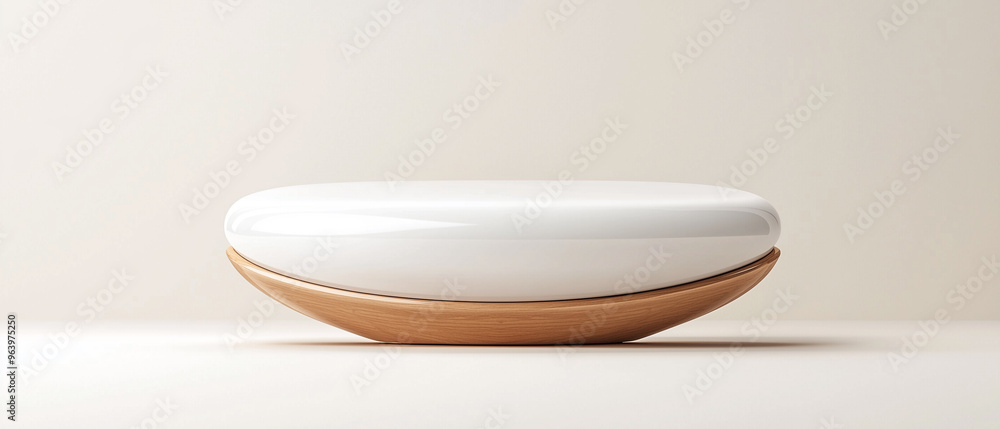 Aufkleber minimalist podium designs with clean lines and modern textures, perfect for product display setups