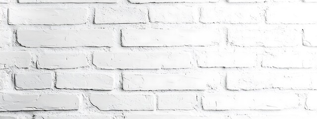 Fototapeta premium Textured White Brick Wall Background for Modern Interiors