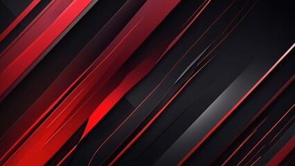 Fototapeta premium Abstract digital art featuring a dynamic diagonal layout with a gradient transition from deep red to black.