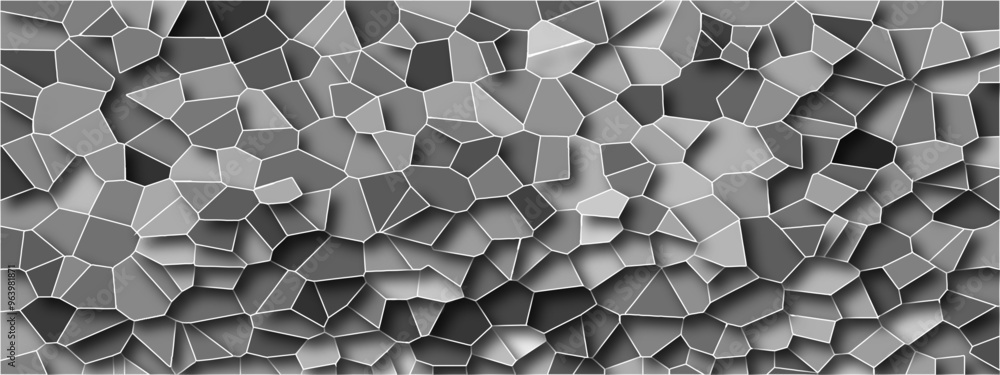 Poster Seamless pattern mosaic marble pattern texture with seamless shapes. dark and light gray. colorful polygonal design pattern, which consist of triangles. glass background.
