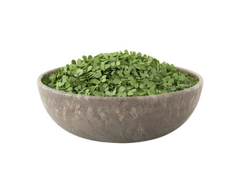Fresh green coriander leaves. Isolated on a transparent background