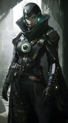 Fototapeta premium 87. An artist in a sci-fi style, futuristic and innovative
