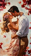 Obraz premium 88. An artist in a romantic style, passionate and expressive